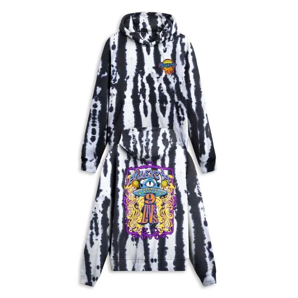 ALLEYCVT - OTHER SIDE TIE DYE HOODIE alleycut size 2XL XXlarge XXL